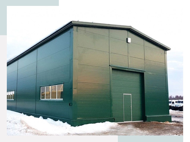 Двускатные ангары в Кирове-Чепецке