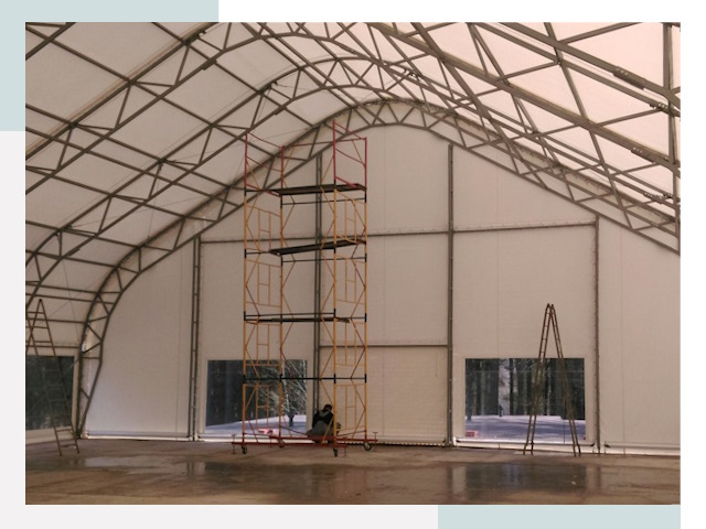 Шатровые ангары в Кирове-Чепецке