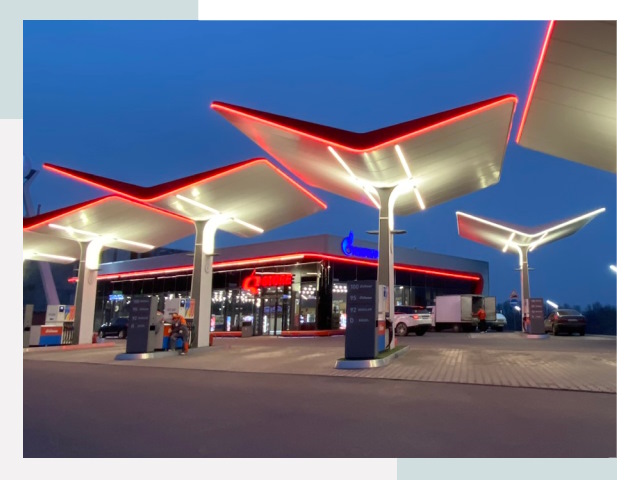 Навесы для АЗС в Кирове-Чепецке