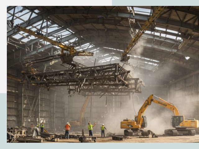 Демонтаж ангаров в Кирове-Чепецке от 652 руб. за м²