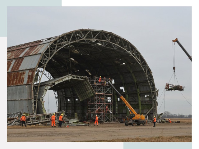 Демонтаж ангаров в Кирове-Чепецке