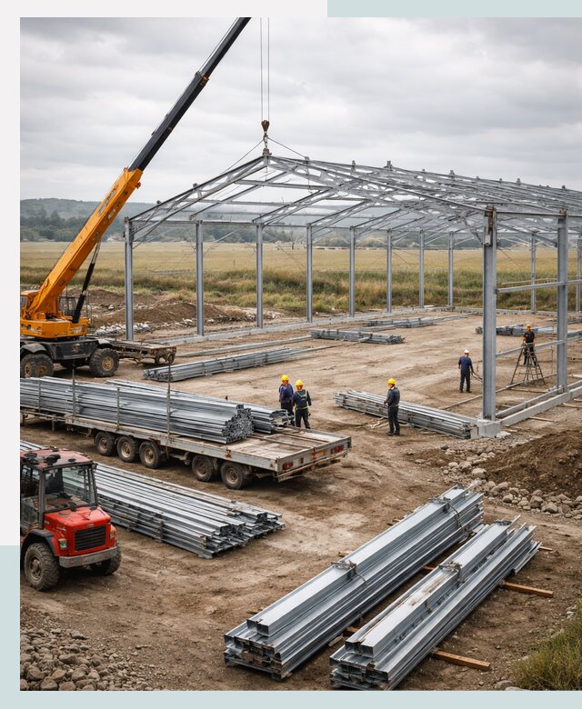 Строительство ангаров для сельхозтехники в Кирове-Чепецке под ключ