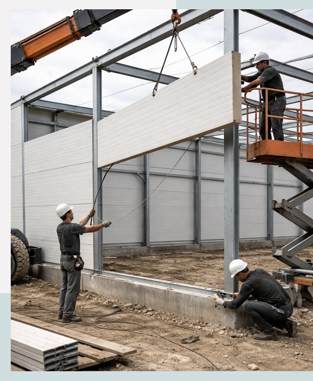Строительство складов из сэндвич панелей в Кирове-Чепецке под ключ