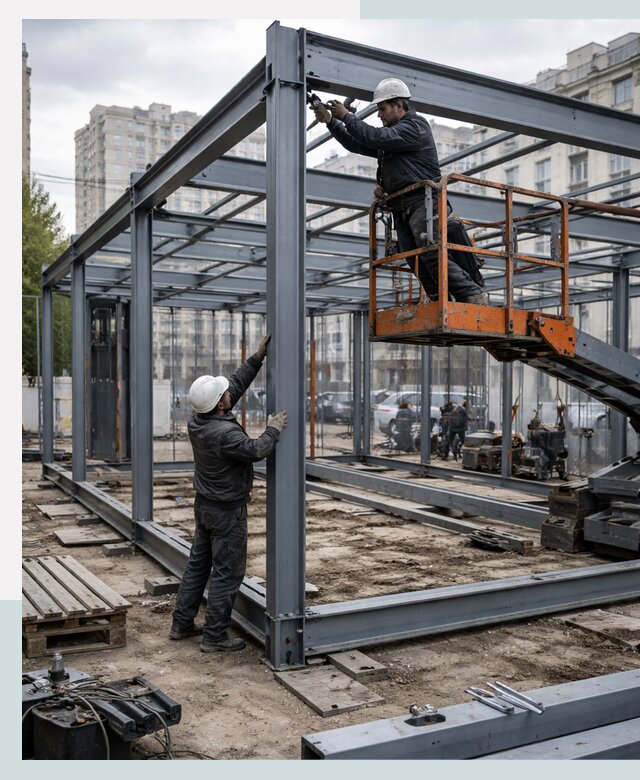 Строительство и монтаж торговых павильонов под ключ в Кирове-Чепецке