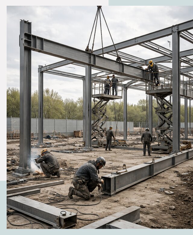 Строительство выставочных павильонов из металлоконструкций в Кирове-Чепецке