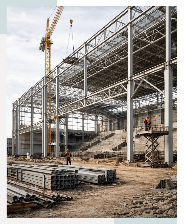 Строительство спортивных комплексов в Кирове-Чепецке от 32622 р. | СтальСтрой-Крв